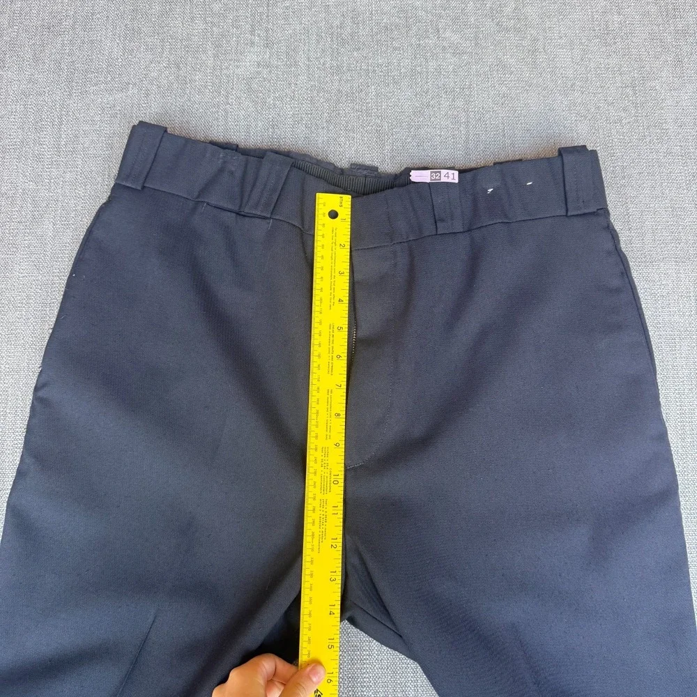 Martinique Made For The NYPD Police Uniform Pants Men 36 Navy Wool Blend Pleated